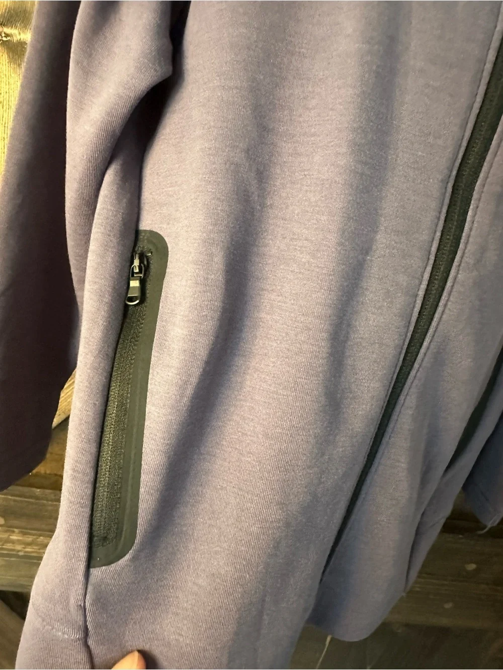 Boys Hooded Full-Zip Jacket in Slate Blue